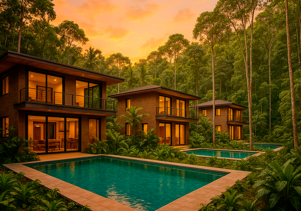 Piscina con borde infinito